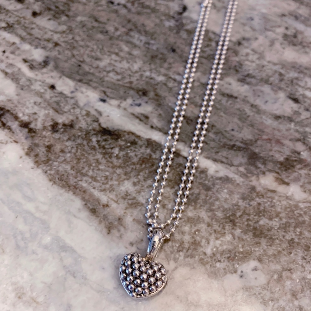LAGOS Caviar Heart Pendant. Beautiful and Classic. Like new. - Picture 1 of 6